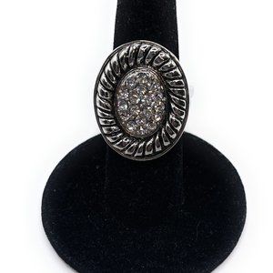 Cookie Lee Crystal Stretch Ring 26970